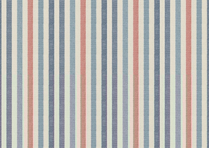 Emily Bond Cornish Stripe, Blue Multi - Twist&Fit Roller Blind - Image 6